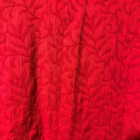 Coldwater Creek RED NWT Fabric Jacket P Large - Picture 9 of 12